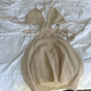 Cut out crochet beach dress or coverup